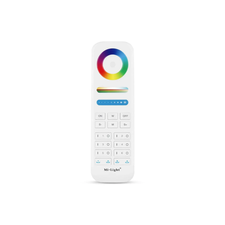 Tālvadības pults RGB+CCT 8-zonu 2xAAA FUT089S