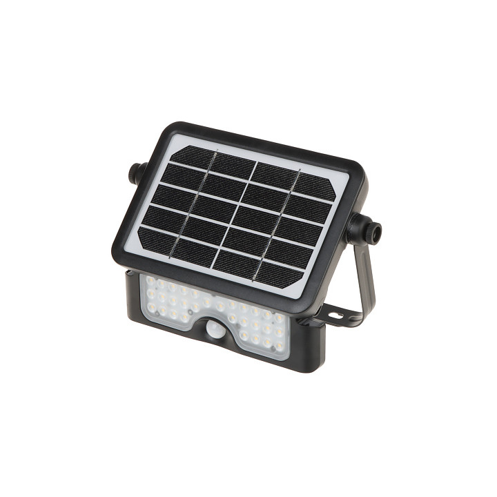 AD-SL-6108BLR4 LED saules prožektors ar kustības sensoru, IP65, 6500K auksti balta gaisma, 12V