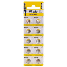 Vinnic L926F AG7 LR57 LR927 1.5V 42mAh Alkaline pulksteņu baterijas 10gab