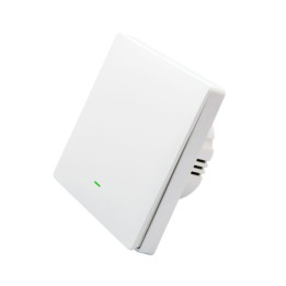 SmartWise B61 UNI Wi-Fi + eWeLink-Remote, 1 grupas viedais sienas slēdzis, universāla elektroinstalācija, fiziska spiedpoga, bal