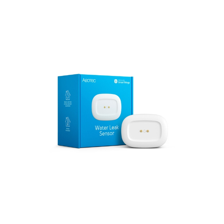 Aeotec ūdens noplūdes sensors, saderīgs ar SmartThings, ar Zigbee 3.0 protokolu (GP-AEOWLSEU)