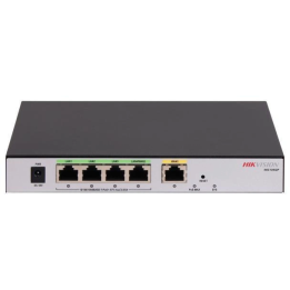 Hikvision DS-3WG105GP-SI Маршрутизатор PoE Контроллер точки доступа 5x GbE 4x PoE 60 Вт 100 пользователей