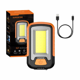 Superfire G21 darbnīcas lukturītis, 650lm, USB