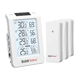 BALDRTHERM B0598 3 kanālu termohigrometrs ar automātisku fona apgaismojumu