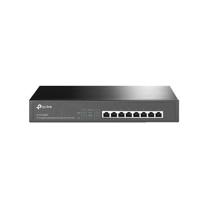 TP-Link :: 8-портовый гигабитный коммутатор PoE+, 8 гигабитных портов RJ45, 802.3at/af