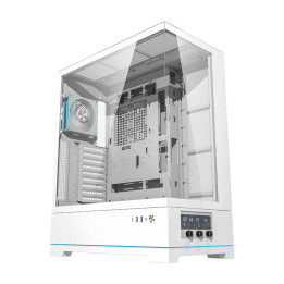 Darkflash DY451L PRO datora korpuss (balts) + 1 ventilators