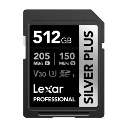 Lexar Professional SILVER PLUS SDXC 512GB atmiņas karte