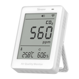 SONOFF AirGuard CO2 SAWF-08P – Matter Over Wi-Fi Gaisa kvalitātes monitors - Sonoff, SmartWise, Shelly ES vairumtirdzniecības iz