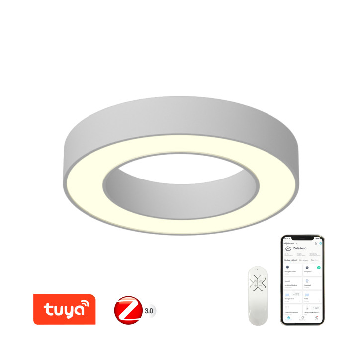 Immax NEO PASTEL Smart griestu lampa 60cm, 52W balts Zigbee 3.0 II. kvalitāti