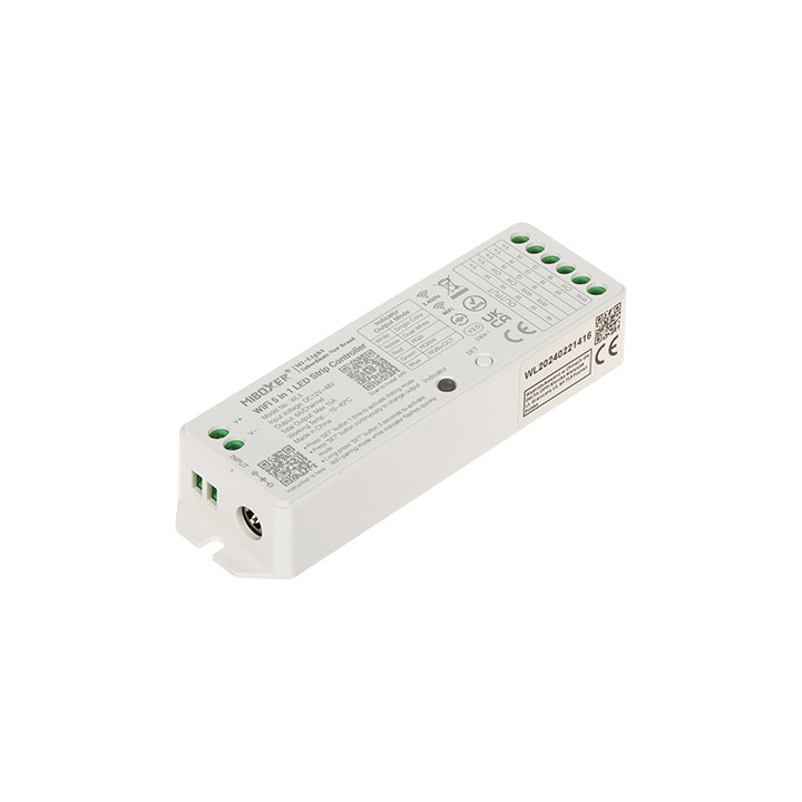 MiBOXER WL5 Wi-Fi LED lentes kontrolieris, 12-24V DC, RGB-CCT (RGBWW), Smarteg Smart Life lietotne