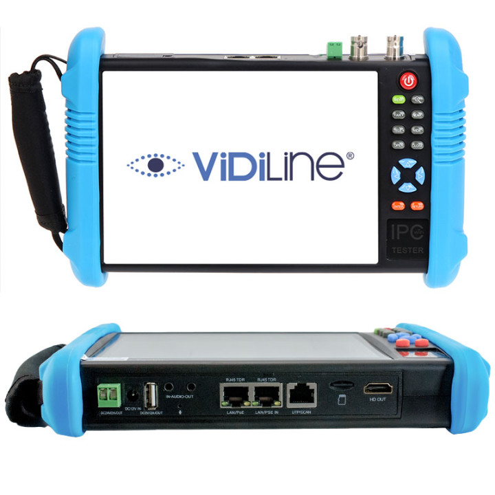 VidiLine VIDI-TES-7-PRO CCTV testeris 7" 4K 8Mpx IP AHD CVI TVI