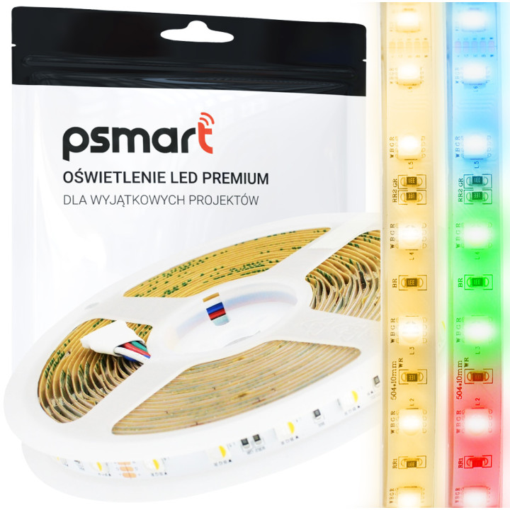 PSMART Taśma LED 24V RGBW 3000K 5050 IP20 60led/m 5m