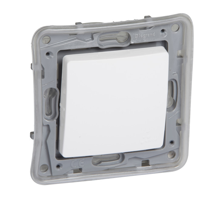 Legrand Niloe pārslēdzis 1-vietas IP44 10A balts
