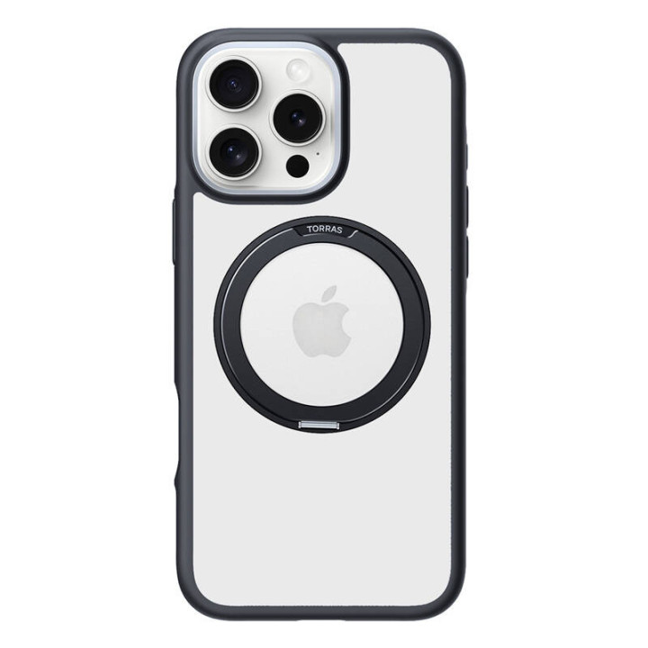 Torras Ostand R Fusion futrālis iPhone 16 Pro Max (melns)