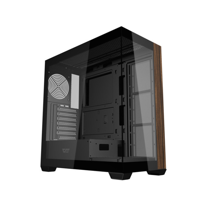 Darkflash DS900W datora korpuss bez ventilatoriem (melns)