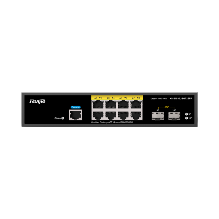 RUIJIE RG-XS-S1930J-8GT2SFP Managed Gigabit Switch with 2 SFP Uplinks