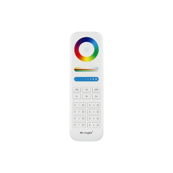 Tālvadības pults RGB+CCT 8 zonu 2xAAA FUT089