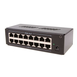 PoE адаптер Gigabit 8-портовый 12-30V