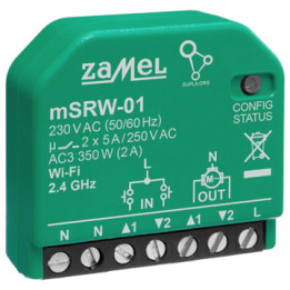 ZAMEL M/SRW-01 Wi-Fi viedais rolešu vadības bloks 230 V AC