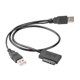 Gembird A-USATA-01 ārējais USB SATA adaptera kabelis plāns SATA SSD DVD 0,5 m