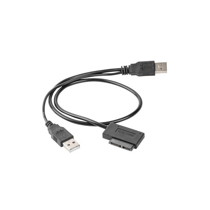 Gembird A-USATA-01 ārējais USB SATA adaptera kabelis plāns SATA SSD DVD 0,5 m