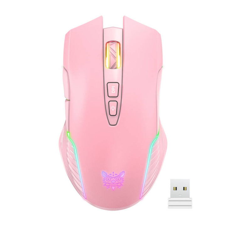 ONIKUMA CW905 Pink 2.4G bezvadu spēļu pele