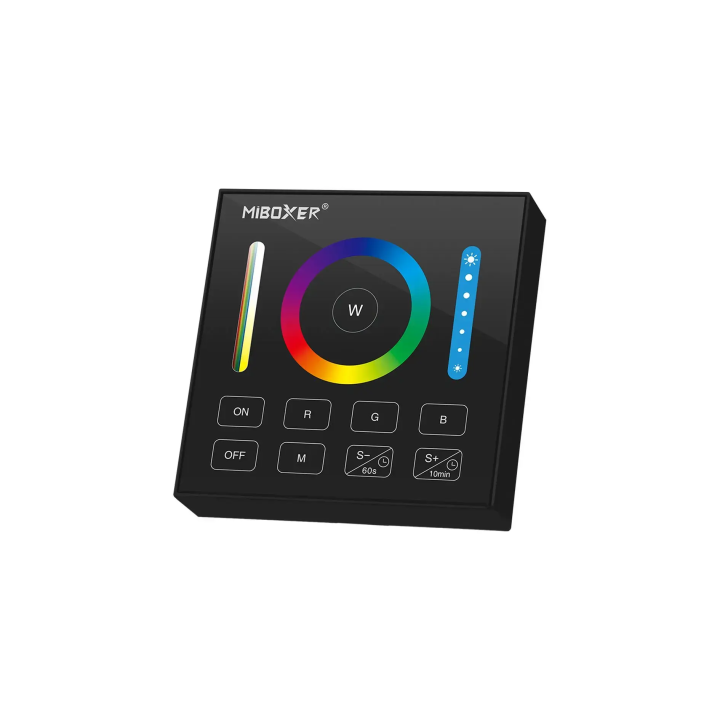 Sienas kontrolieris RGB+CCT 1-zonu melns 2xAAA B0B