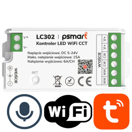 Psmart Mini CCT LED kontrolieris 5-24V 15A PX sērijas WiFi TUYA