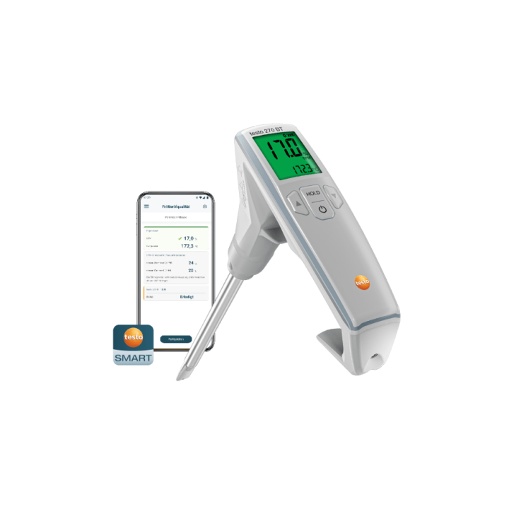 Cepamās eļļas testeris Testo 270 BT Bluetooth IP65