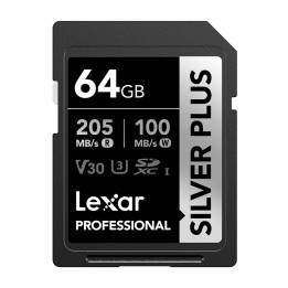 Lexar Professional SILVER PLUS SDXC 64GB atmiņas karte
