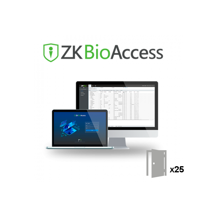 ZKTECO ZK-BIOACCESS-25D Biometrisks pirkstu nospiedumu piekļuves kontroles terminālis ar tastatūru, autonoms