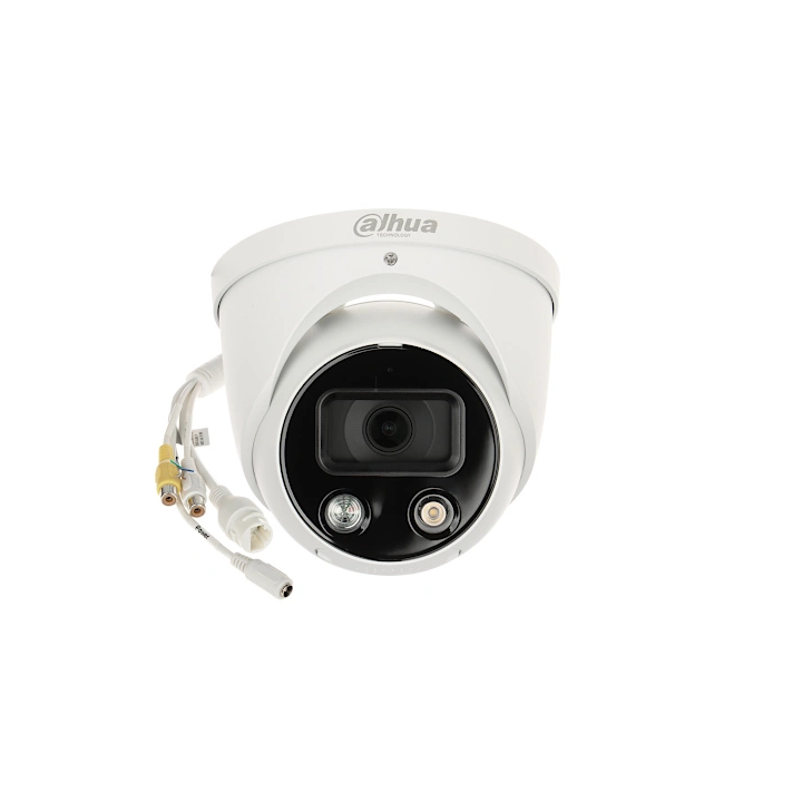 Dahua IPC-HDW3249H-AS-PV-0280B Pilnkrāsu 2Mpx kupola IP kamera 2,8mm LED 30m IP67 PoE 12VDC