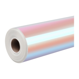 HTVRONT hologrāfiskā pašlīmējošā plēve, 30,5 cm x 90 cm (rozā-violeta)
