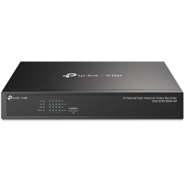 TP-Link VIGI NVR1008H-8P 8 kanālu PoE+ tīkla video reģistrators, 4K/8MP, H.265