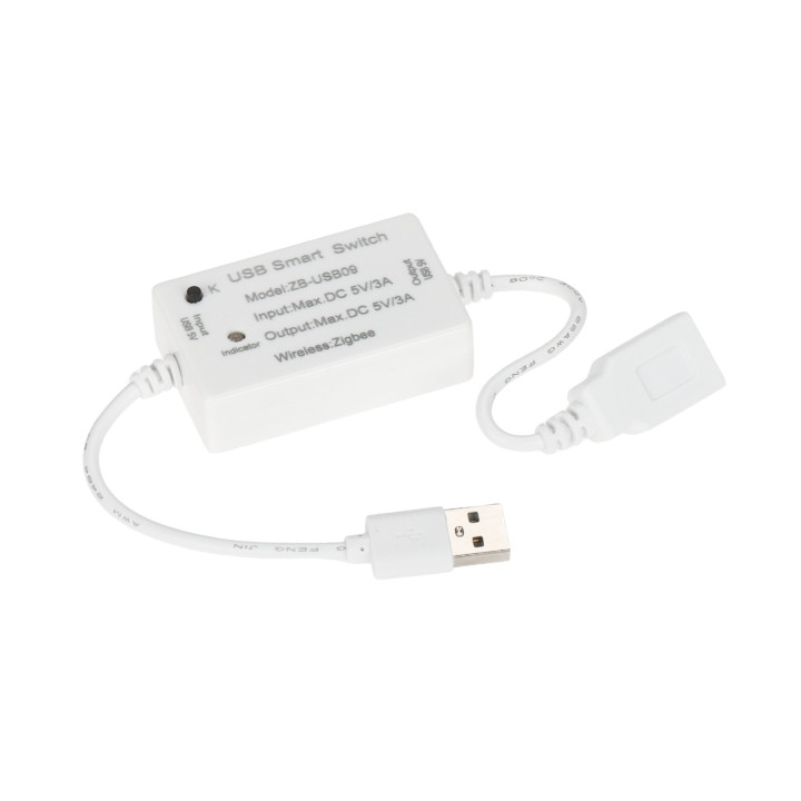 ATLO ATLO-SW1ZUSB-TUYA Zigbee viedais slēdzis ar USB, saderīgs ar Tuya