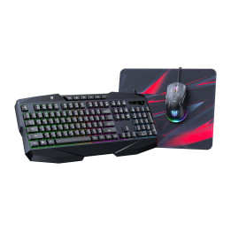 Onikuma TZ3006 3-in-1 spēļu komplekts: tastatūra + pele + peles paliktnis