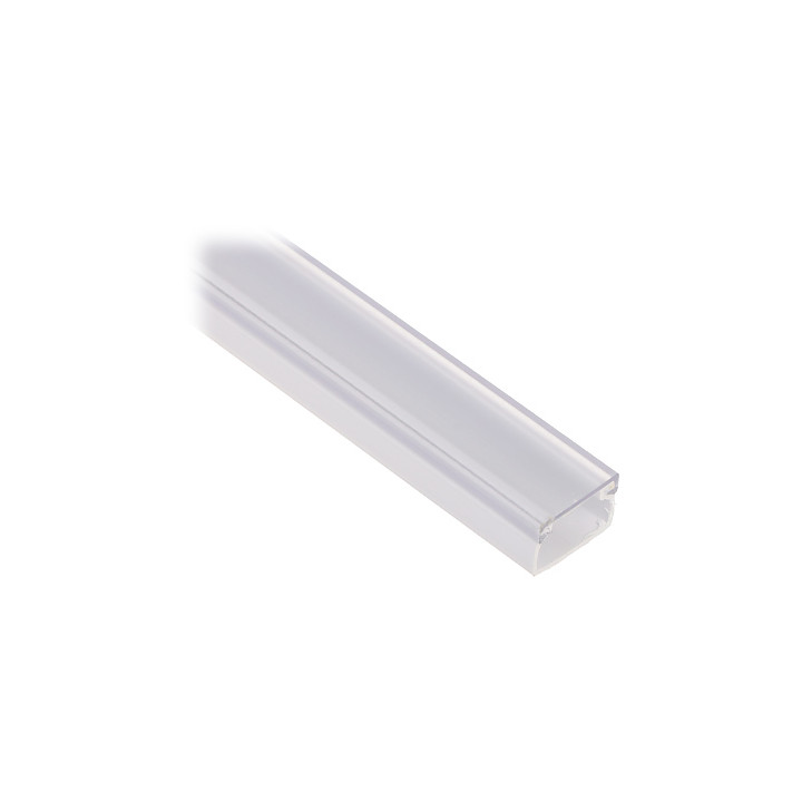 KI-LED/15X10 LED lentes profils ar vāku, 15mm x 10mm, 1m garš, alumīnija kanāls LED lentēm