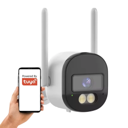 Bullet 4Mpx USB-C WiFi ONVIF TUYA āra caurules kamera