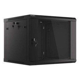 Lanberg 9U Wall-Mount Rack Cabinet 19 inch Glass Door