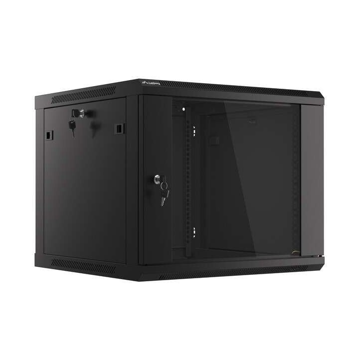Lanberg 9U Wall-Mount Rack Cabinet 19 inch Glass Door