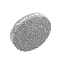 Baseus Rainbow Circle Velcro siksnas 3m pelēkas