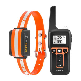 Rojeco 1000m elektriskā mizas apkakle PD529 (oranža)