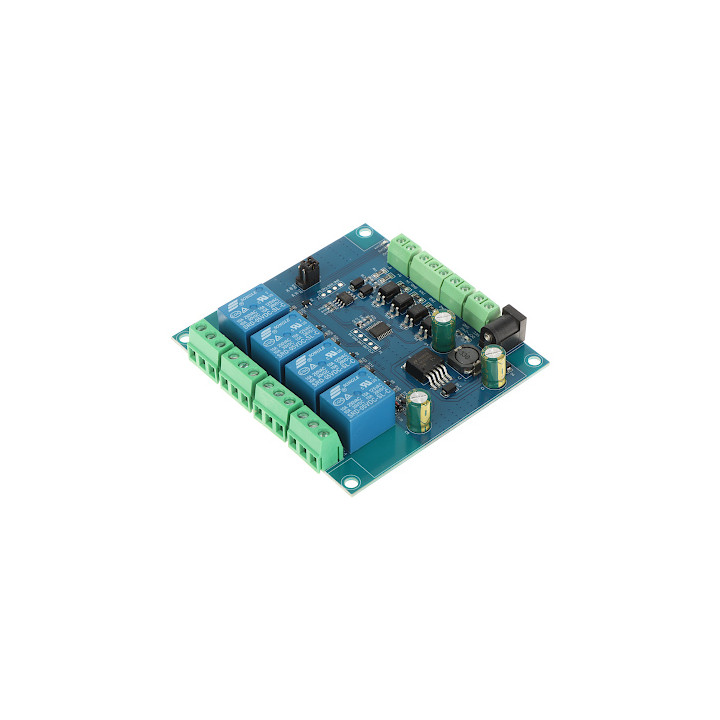 4R-D7 Modbus RTU releju modulis - 4 kanālu viedais slēdzis mājas automatizācijai