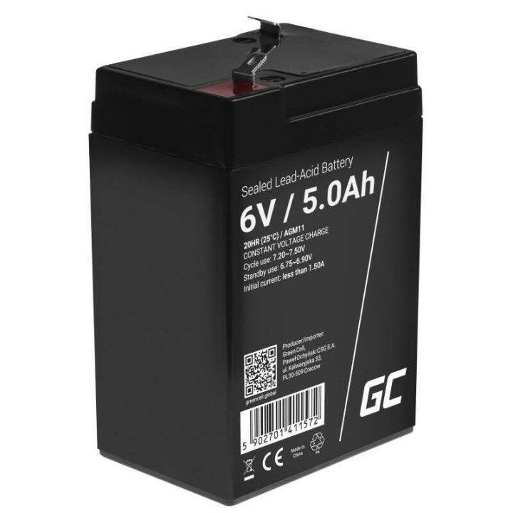 Green Cell AGM11 6V 5Ah Baterija