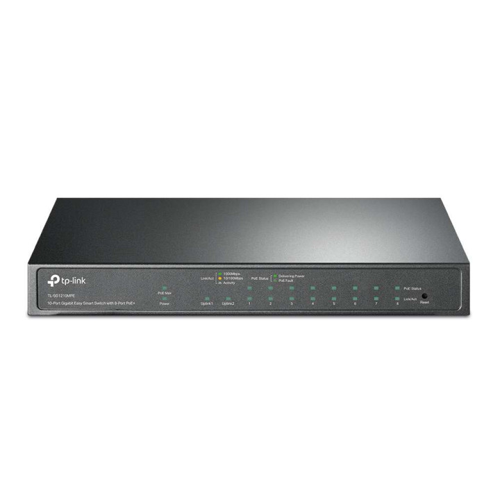 TP-Link :: TL-SG1210MPE Przełącznik Easy Smart, 10 гигабитных портов, с 8 портами PoE+