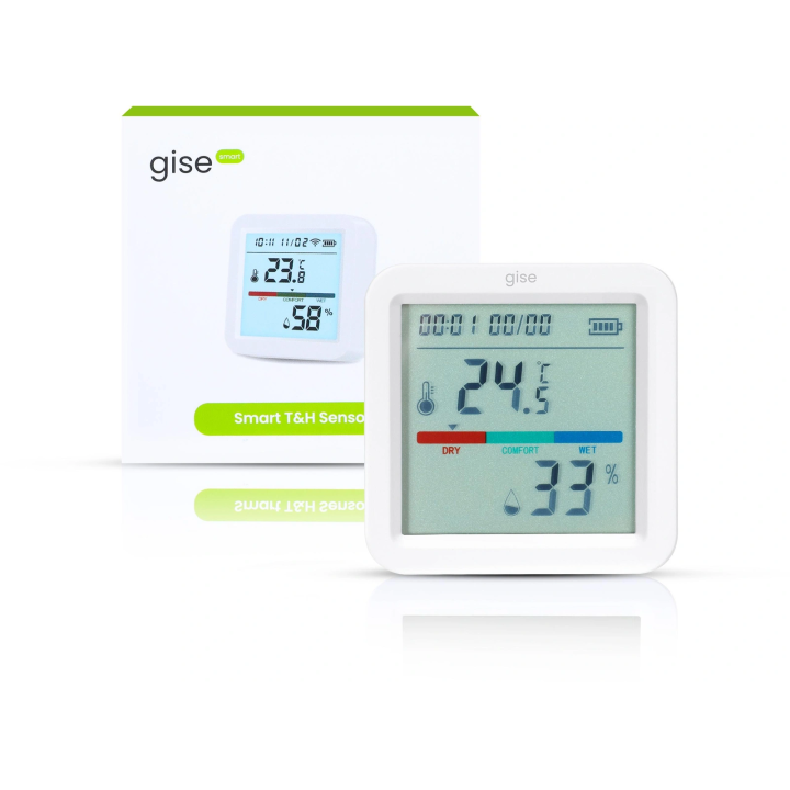 GISE GTHS-WF-02 – Tuya Wi-Fi temperatūras un mitruma sensors