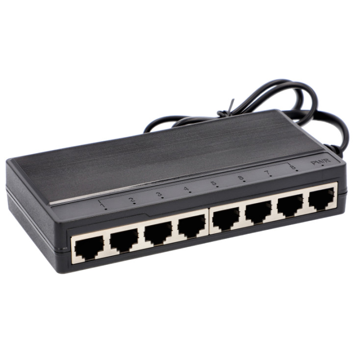 VidiLine VIDI-G800 8-портовый гигабитный коммутатор PoE