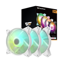 Datora ventilatoru komplekts ARGB Darkflash C6 3in1 120x120 (balts)