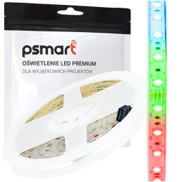 PSMART Taśma Pasek LED 24V RGB 5050 IP65 10mm 60led/m 5m