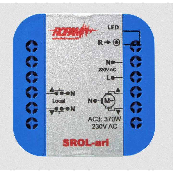Ropam SROL-ARI Bezvadu rullo slēģu kontrolleris 230 V maiņstrāva, iegremdēšanai